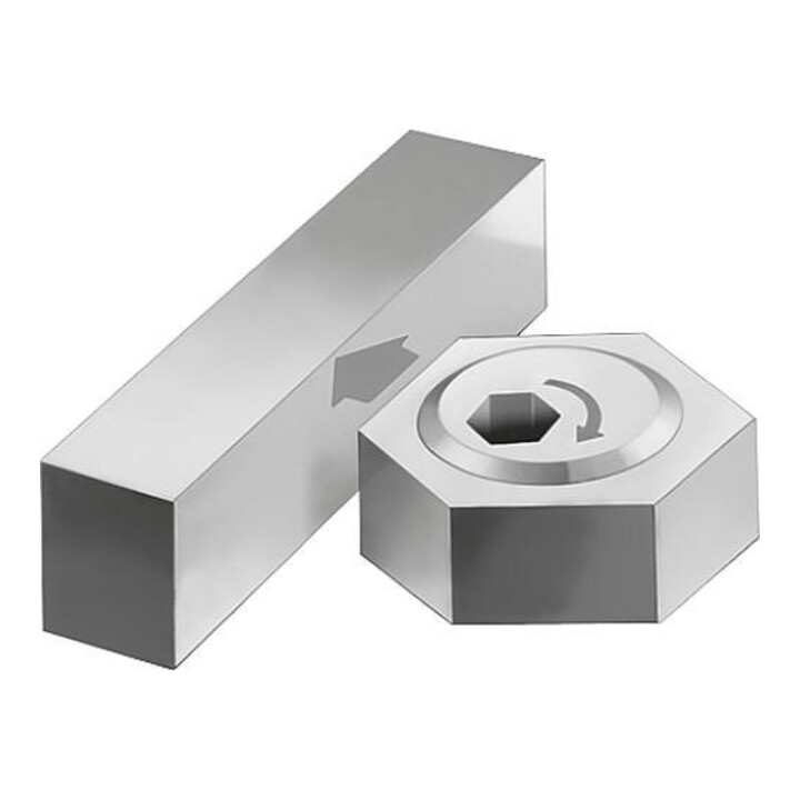 KIPP Vis excentrique à serrage hexagonale M12 x 25 en laiton acier traité