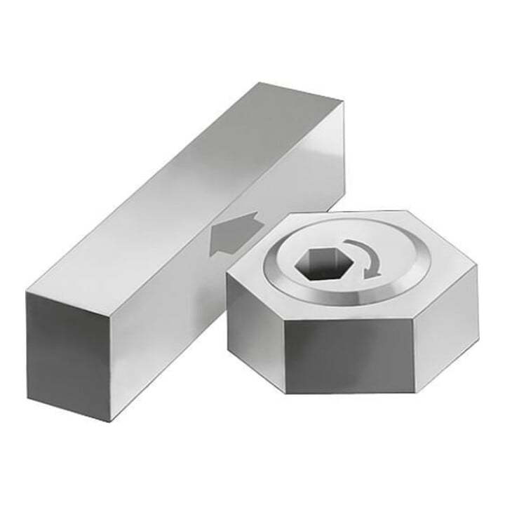 KIPP Vis excentrique à six pans M10 x 20 laiton acier trempé
