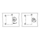 KIPP Vis excentrique en spirale M04 x 8 en acier d'outil
