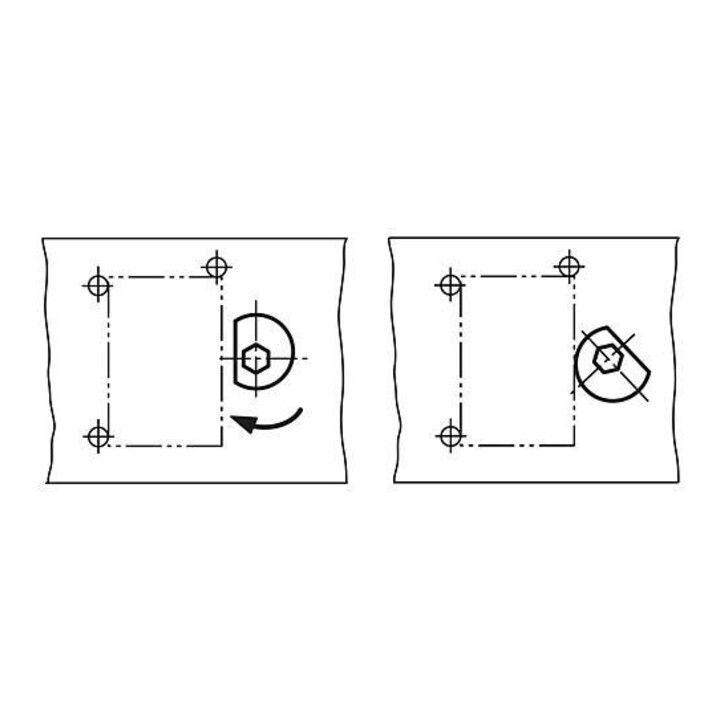 KIPP Vis excentrique spirale D=M10x20 en acier à outils