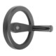 KIPP Volant à rayons 200 mm aluminium, alésage ajusté 20H7
