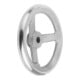 KIPP Volant DIN 950 140 mm fonte grise sans poignée alésage 14H7