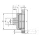 KIPP Volant pour indicateur de position Gr. 80 Aluminium D=120