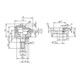 KIPP Zentrierspanner Form B Sechskant D=86,5 Stahl 1.2842 gehärtet