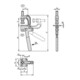 KIPP Zugspanner F1=3400 feste Andruckspindel 1/2-13x2,5 Stahl