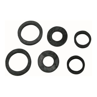 KIRCHHOFF assortiment de joints pour raccords de tuyau caoutchouc, pour 1/2" 3/4" 1" (3x2)