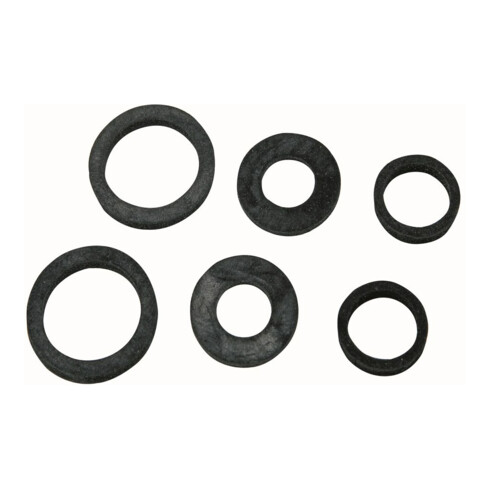 KIRCHHOFF assortiment de joints pour raccords de tuyau caoutchouc, pour 1/2" 3/4" 1" (3x2)