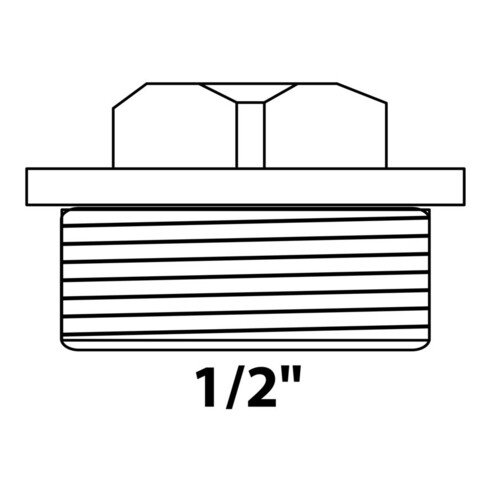 KIRCHHOFF Bouchon MS, chrome, 1/2"AG