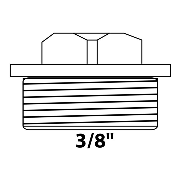 KIRCHHOFF Bouchon MS, chrome, 3/8"AG