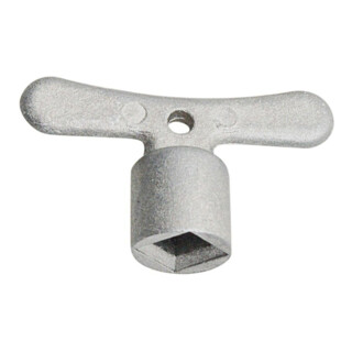 KIRCHHOFF Clé à douille Carré, chrome, 6 mm, pour tête de clé à douille