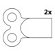 KIRCHHOFF Clé de purge, 5 mm, pour radiateurs carré (2x)-3
