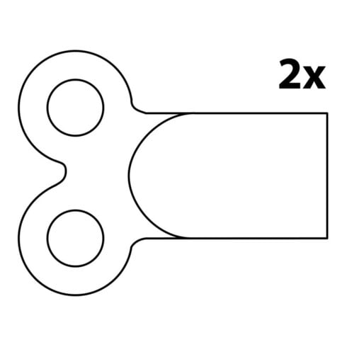 KIRCHHOFF Clé de purge, 5 mm, pour radiateurs carré (2x)