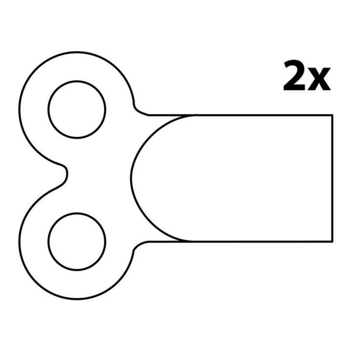 KIRCHHOFF Clé de purge, 5 mm, pour radiateurs carré (2x)