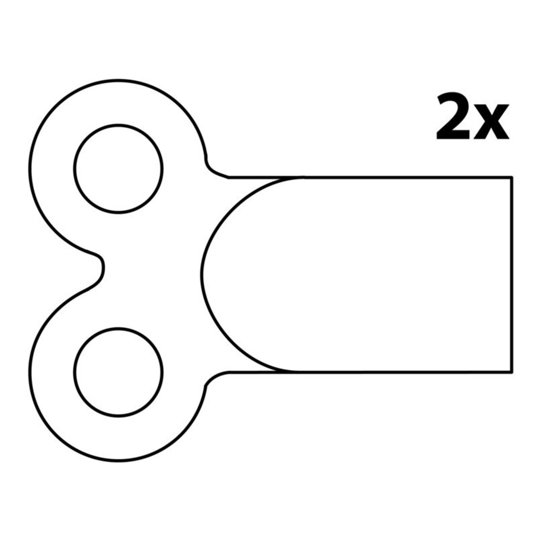 KIRCHHOFF Clé de purge, 5 mm, pour radiateurs carré (2x)