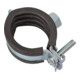 KIRCHHOFF Collier de serrage, 26 - 28 mm, insonorisé, pour 3/4", avec manchon fileté M8-1