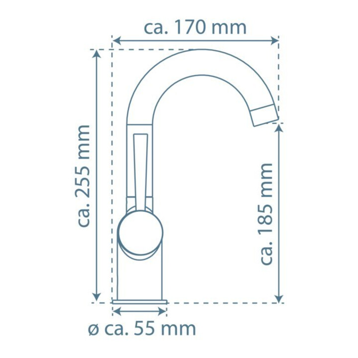 KIRCHHOFF CORNWALL Robinet de lavabo, chrome