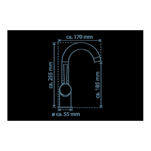 KIRCHHOFF CORNWALL Robinet de lavabo, chrome