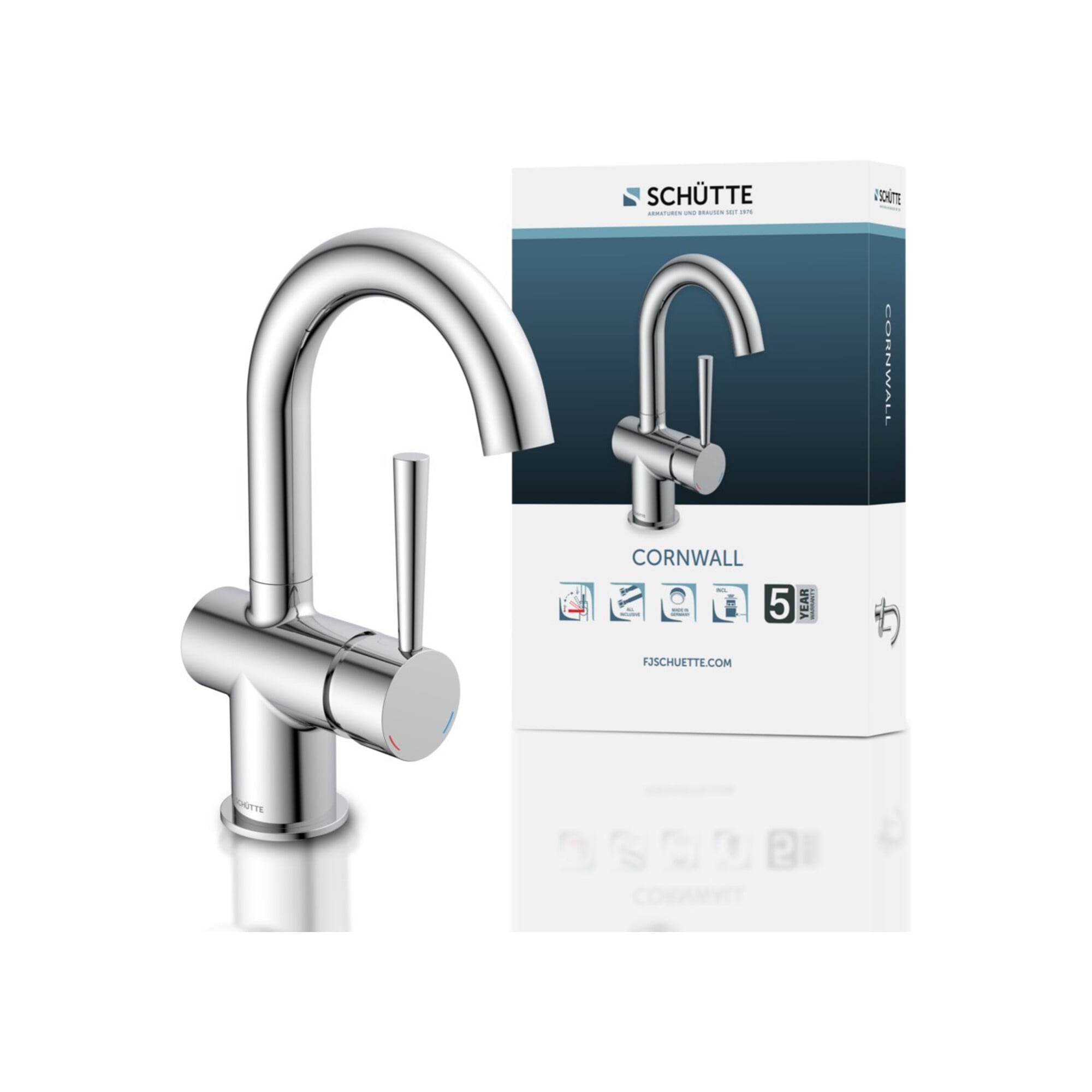KIRCHHOFF CORNWALL Waschtisch- Armatur, Chrom