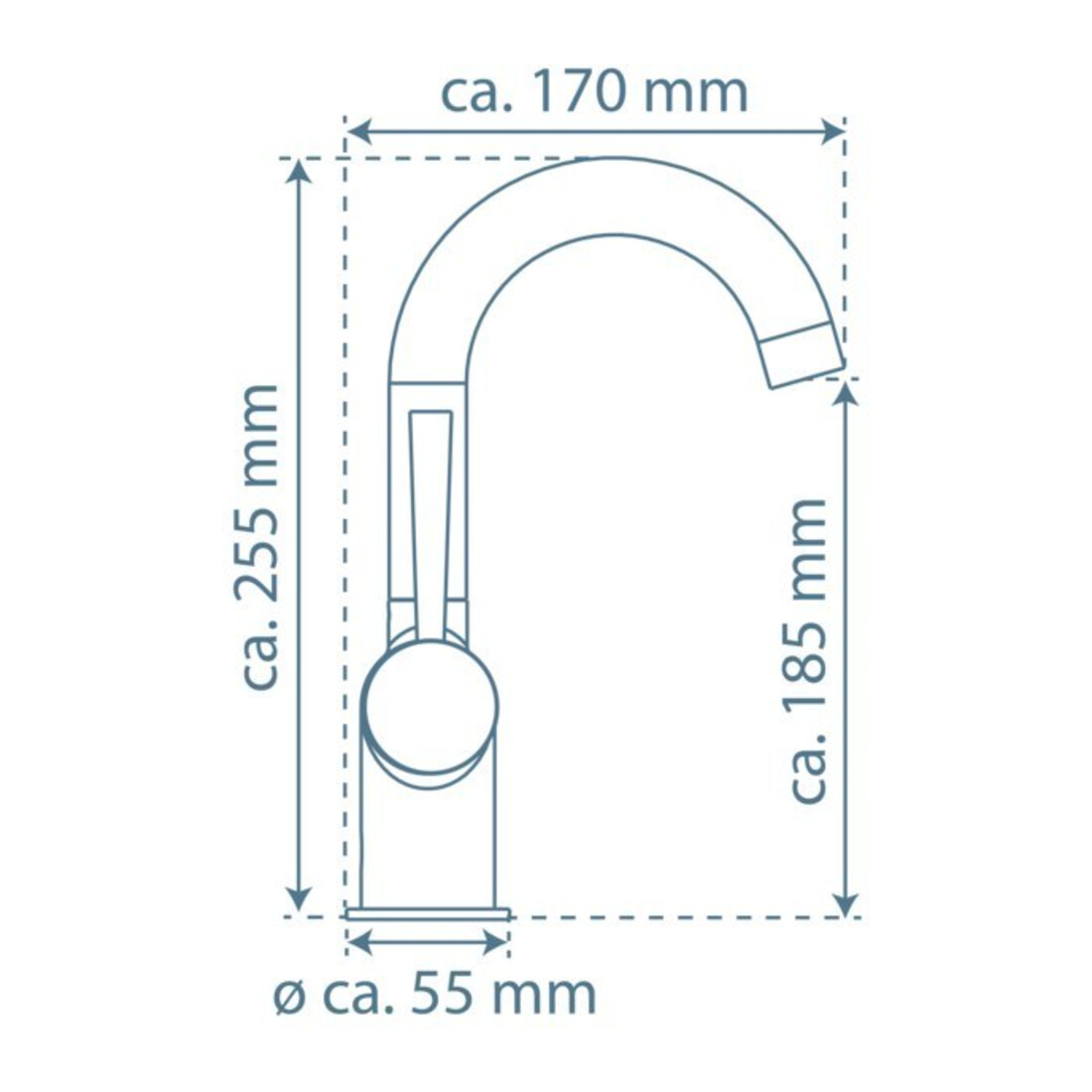 KIRCHHOFF CORNWALL Waschtisch- Armatur, Chrom