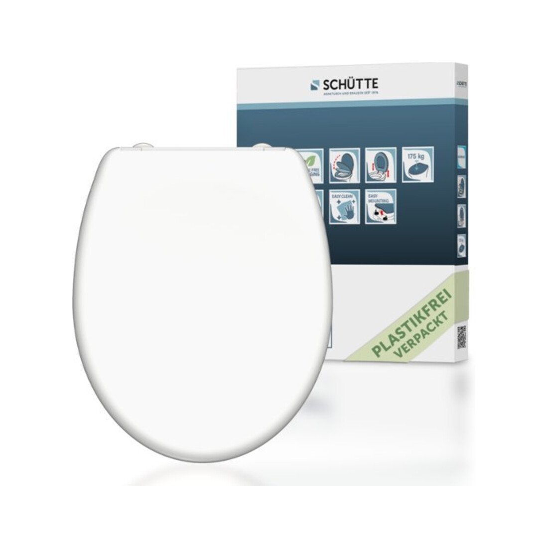 KIRCHHOFF Duroplast Abattant WC BLANC avec frein de chute