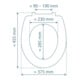 KIRCHHOFF Duroplast Abattant WC BLANC avec frein de chute-3
