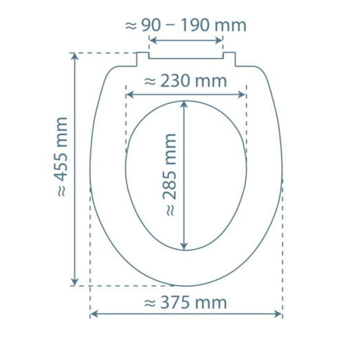 KIRCHHOFF Duroplast Abattant WC BLANC avec frein de chute