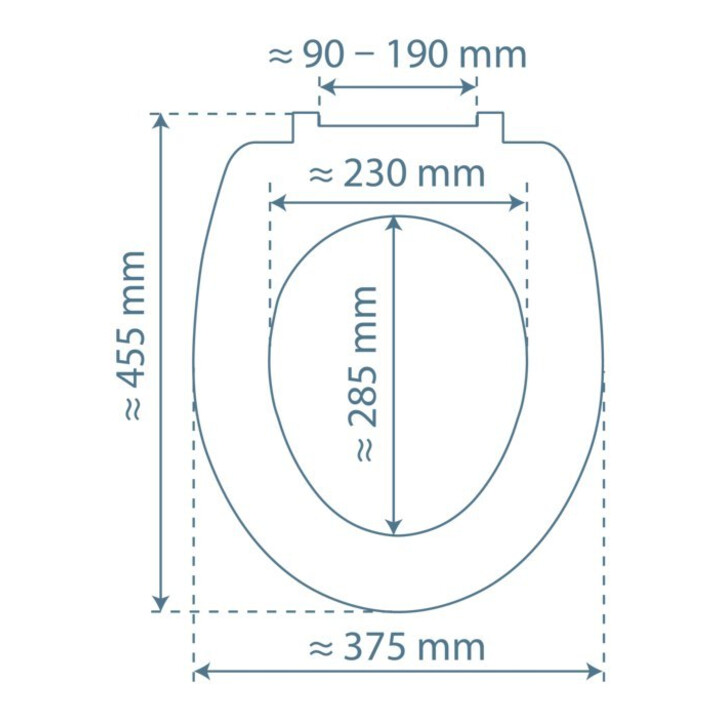 KIRCHHOFF Duroplast Abattant WC BLANC avec frein de chute