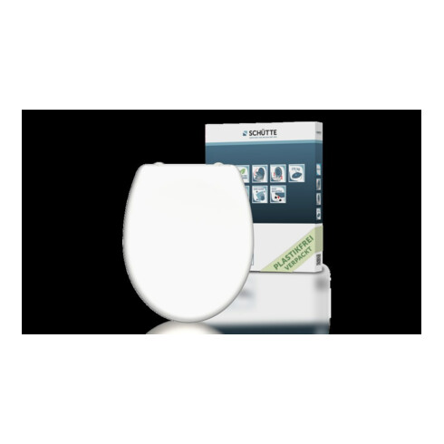 KIRCHHOFF Duroplast WC-Sitz WHITE, mit Absenkautomatik und mit Absenkautomatik und