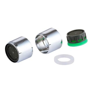 KIRCHHOFF ECO-SAVE Mischdüse, Chrom, M22IG, 7,5l/min, Kalkschutz (2x)