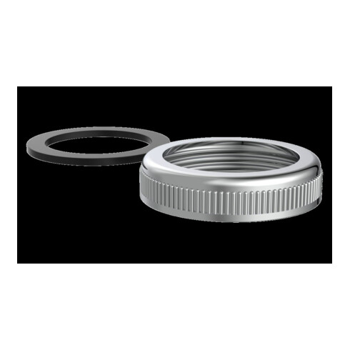 KIRCHHOFF Écrou moleté chromé 1 1/4" avec joint