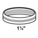 KIRCHHOFF Écrou moleté chromé 1 1/4" avec joint-3