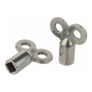 KIRCHHOFF Entlüftungsschlüssel, 5 mm, für Heizkörper 4-Kant(2x)