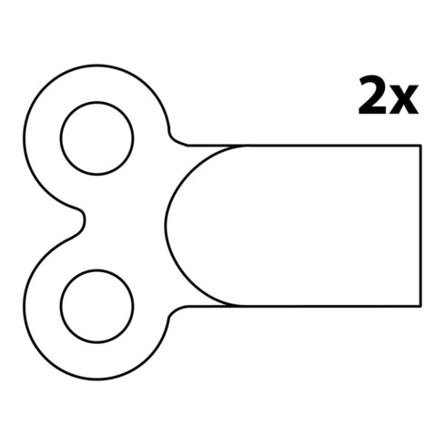 KIRCHHOFF Entlüftungsschlüssel, 5 mm, für Heizkörper 4-Kant(2x)