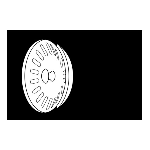 KIRCHHOFF Filtre de rechange, acier inoxydable, Ø 81 mm, pour vanne panier Ø 114 mm, avec vis