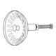 KIRCHHOFF Filtre de rechange, acier inoxydable, Ø 81 mm, pour vanne panier Ø 114 mm, avec vis