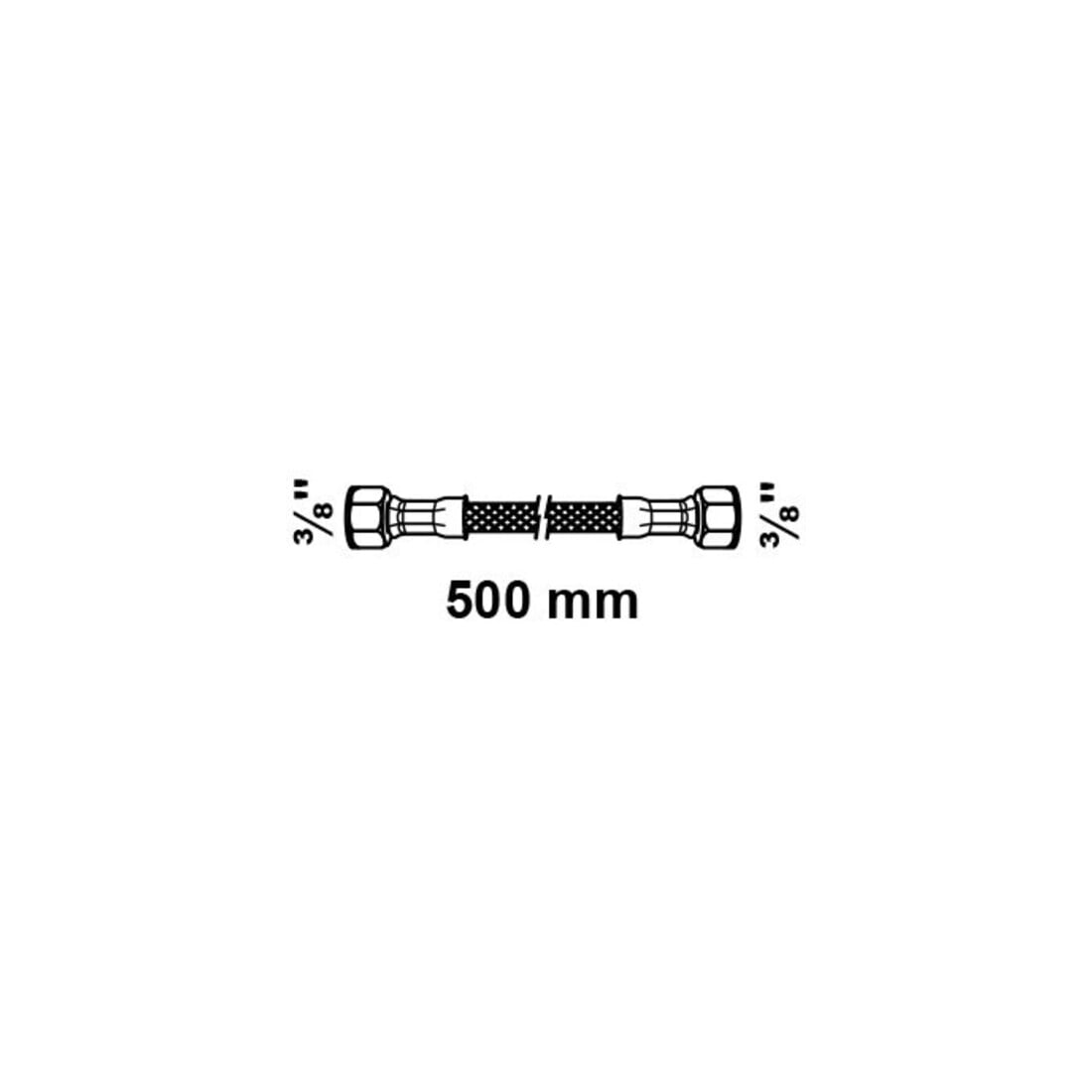 KIRCHHOFF Flex-Anschlussschlauch 500 mm, 3/8"IG x 3/8"IG