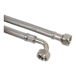 KIRCHHOFF Flex-Spülkasten-Anschluss 3/8"IG x 200 mm x 3/8"IG, einseitig 90° Winkel