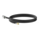 KIRCHHOFF Flexible de douche 150 cm, noir, 1/2" x M15AG-1