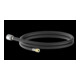 KIRCHHOFF Flexible de douche 150 cm, noir, 1/2" x M15AG-1