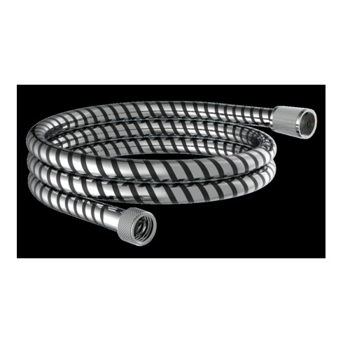 KIRCHHOFF Flexible de douche 150 cm, plastique, noir/chrome