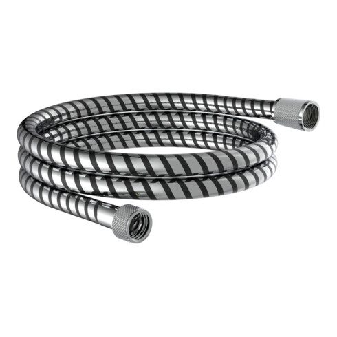 KIRCHHOFF Flexible de douche 150 cm, plastique, noir/chrome