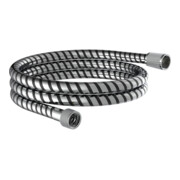 KIRCHHOFF Flexible de douche 150 cm, plastique, noir/chrome