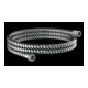KIRCHHOFF Flexible de douche 200 cm, plastique, noir/chrome-1