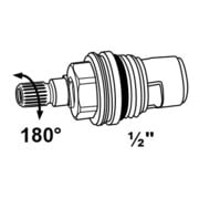 KIRCHHOFF Keramik-Oberteil 180°-Verschluss 1/2-3