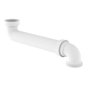 KIRCHHOFF KS Coudes d'évacuation gain de place, blanc, 1 1/2"IGx290mmx1 1/2"AG