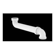 KIRCHHOFF KS Coudes d'évacuation gain de place, blanc, 1 1/2"IGx290mmx1 1/2"AG