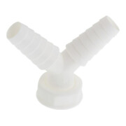 KIRCHHOFF KS Doppel-Geräteanschluss 1"IG x 3/4"T 1"IG x 3/4"T Weiß