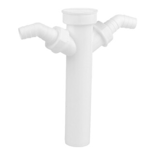 KIRCHHOFF KS Tauchrohr, Weiß, 1 1/2"IG x 250 mm, für DN40 mm Siphon, mit 3/4