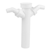KIRCHHOFF KS Tube plongeant, blanc, 1 1/2"F x 250 mm, pour siphon DN40 mm, avec 3/4