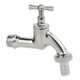 KIRCHHOFF MS Auslaufventil Knebelgriff, Chrom, 1/2"AG x 3/4"AG x 1/2"T-1